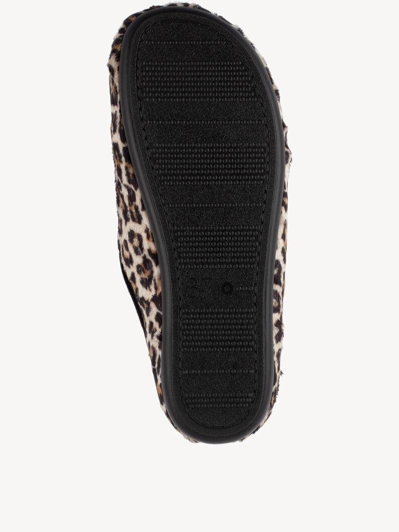 Hausschuhe - braun, LEOPARD, hi-res