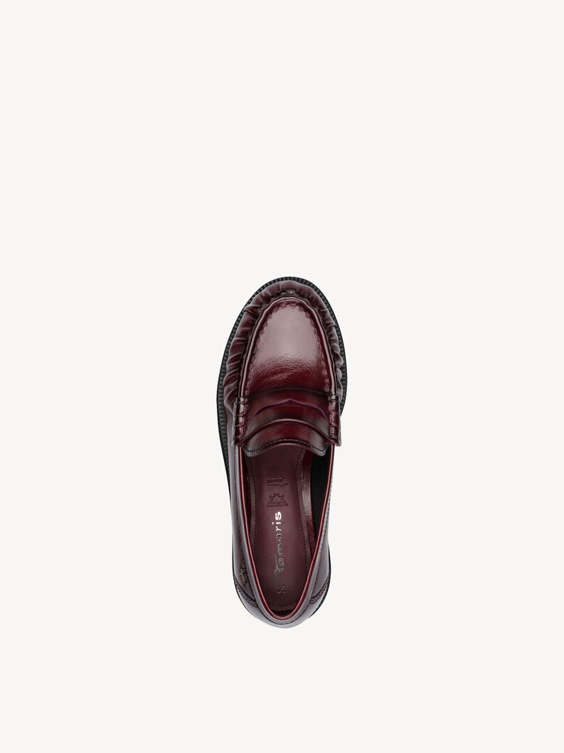 Lederslipper - rot, MERLOT PATENT, hi-res