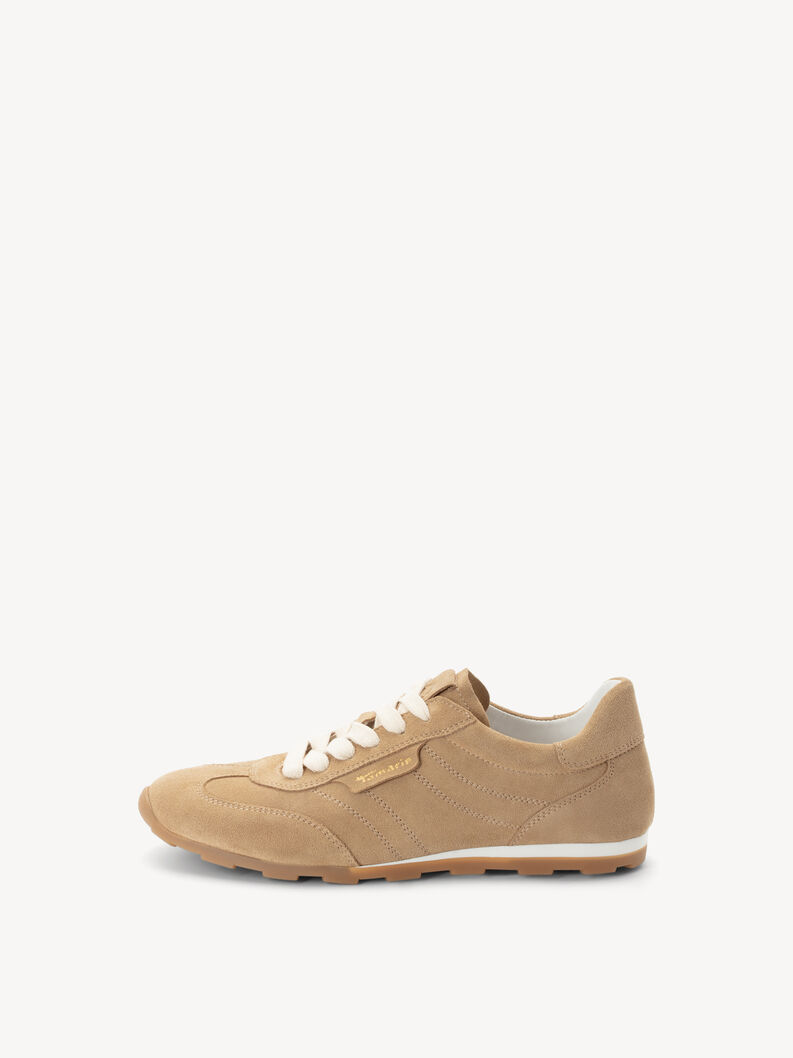 Basket en cuir - beige, SAND, hi-res