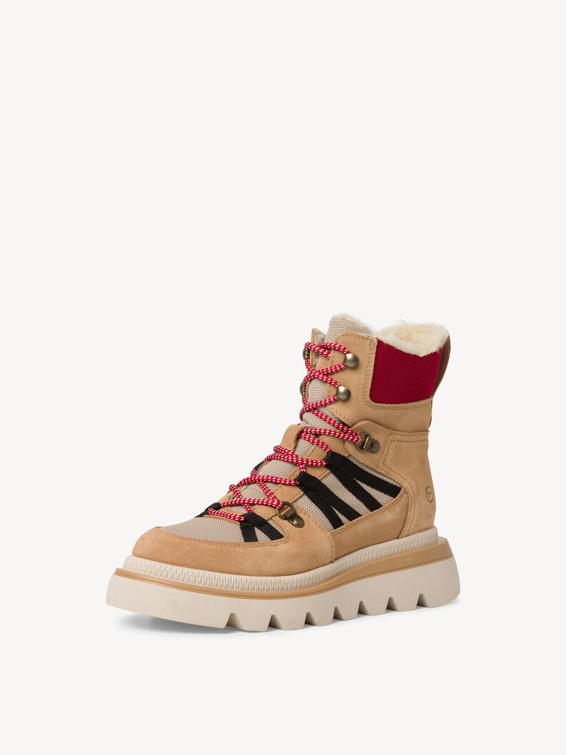 Lederstiefelette - braun Warmfutter, CAMEL COMB, hi-res