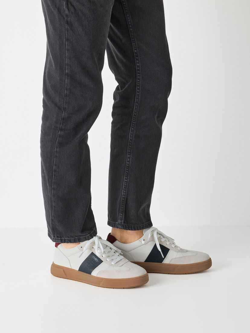 Sneaker - wit, WHITE/NAVY, hi-res