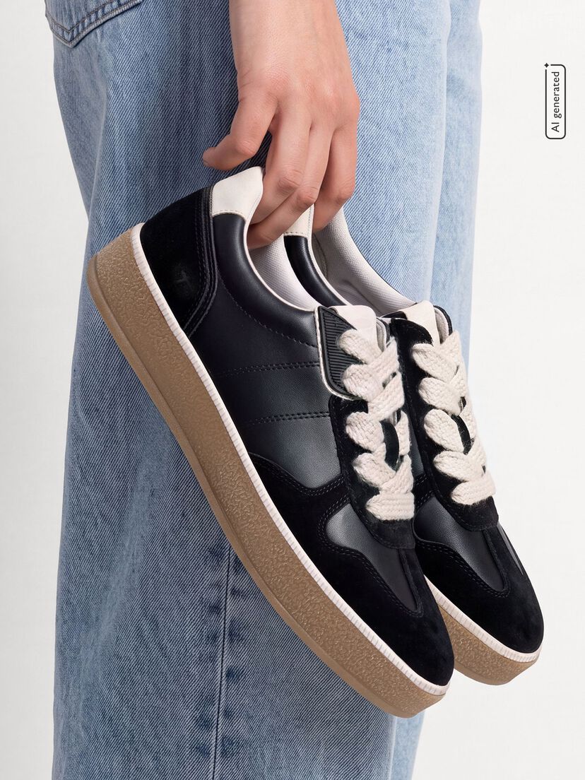 Sneaker - zwart, BLACK COMB, hi-res