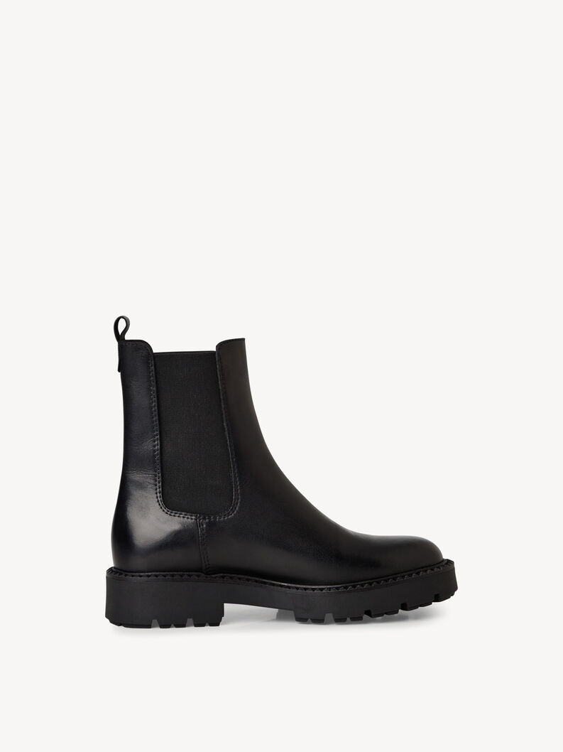 Leder Chelsea Boot - schwarz, BLACK LEATHER, hi-res