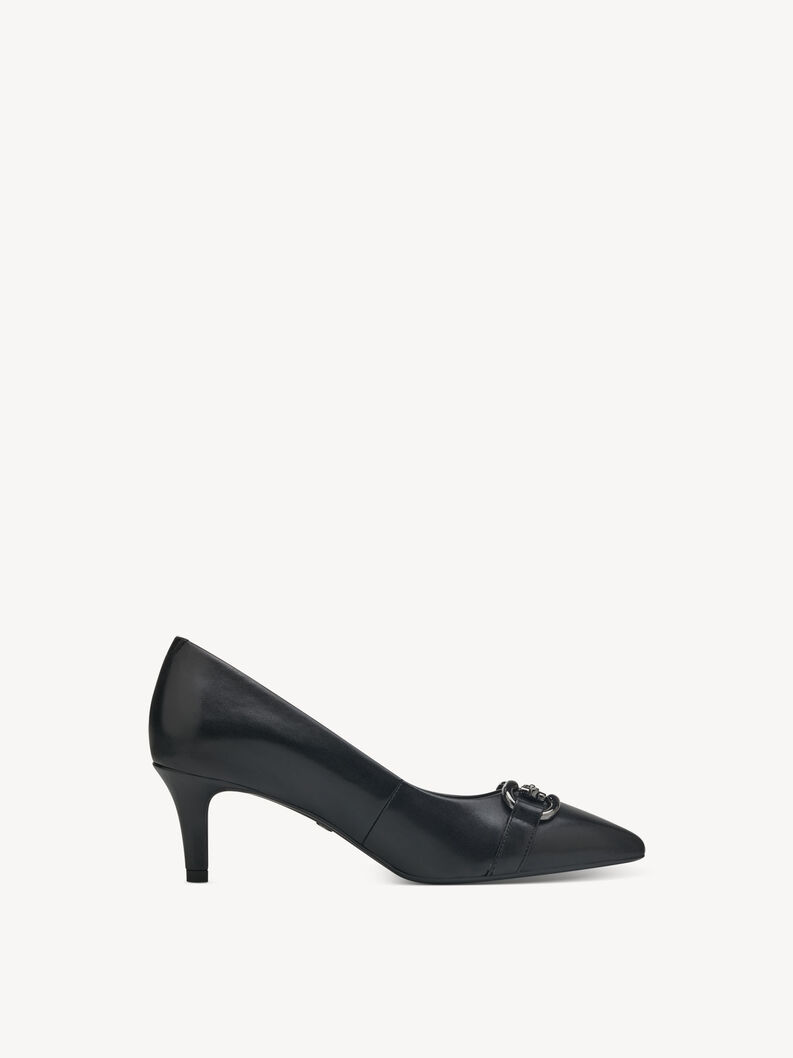 Leather Pumps - black, BLACK, hi-res