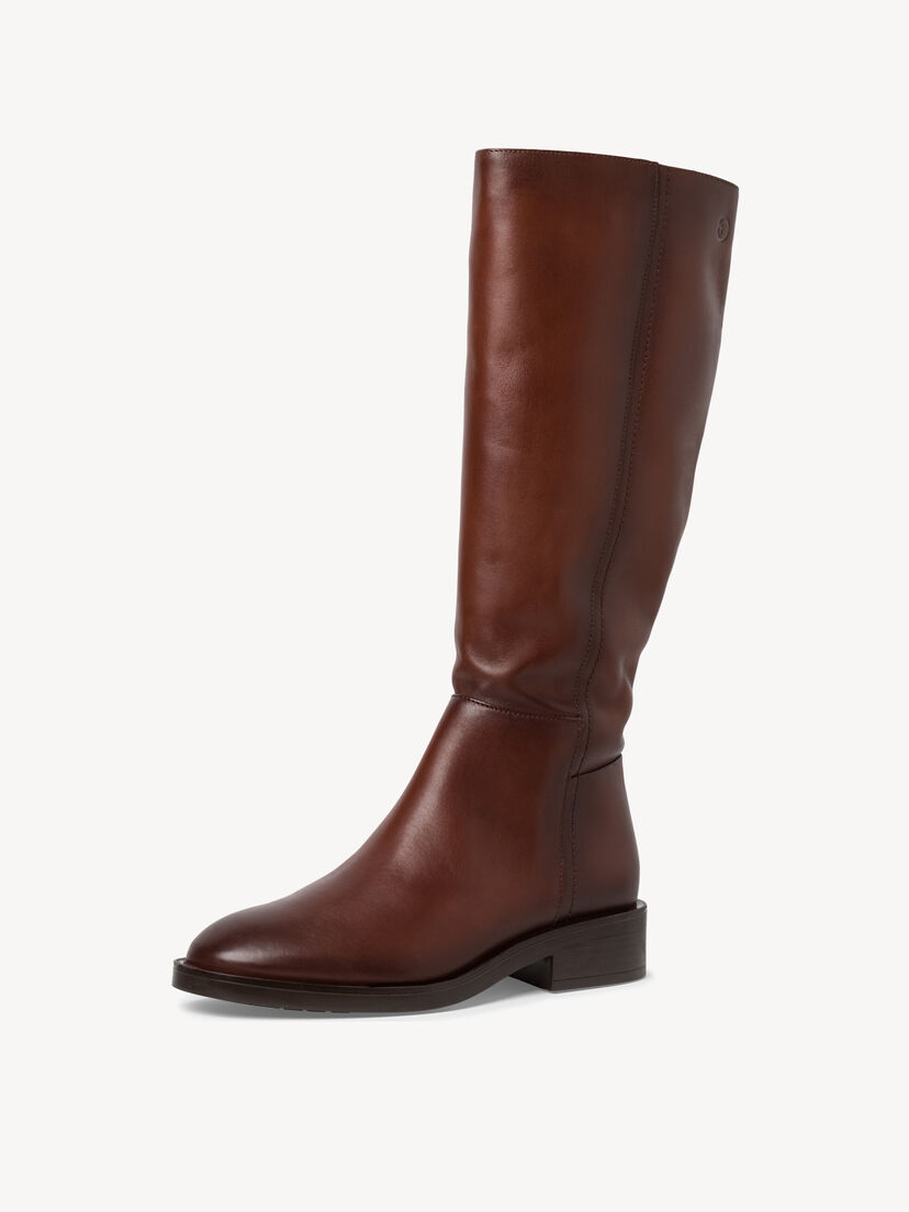 Leren Laarzen - bruin, cognac, hi-res