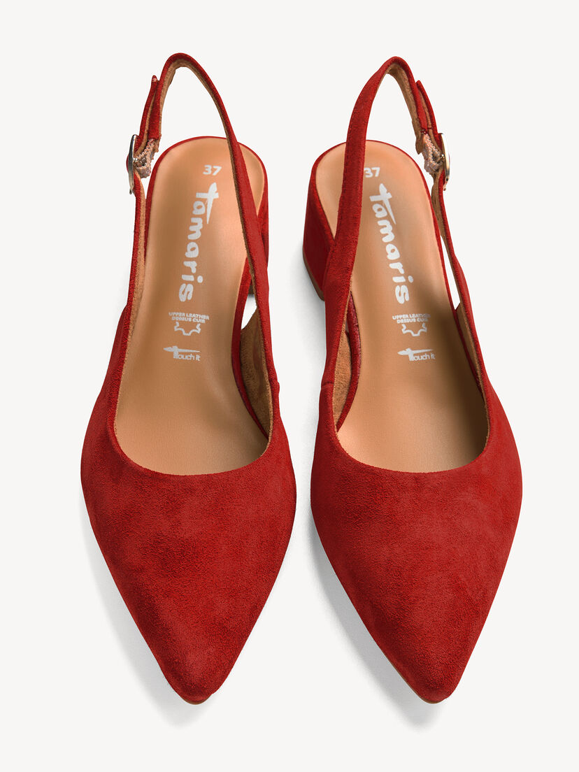 Slingpumps, RED, hi-res