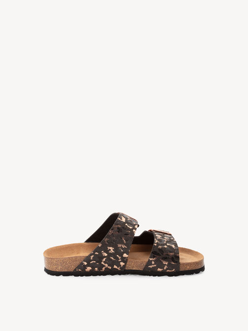 Pantolette, BLACK/LEOPARD, hi-res