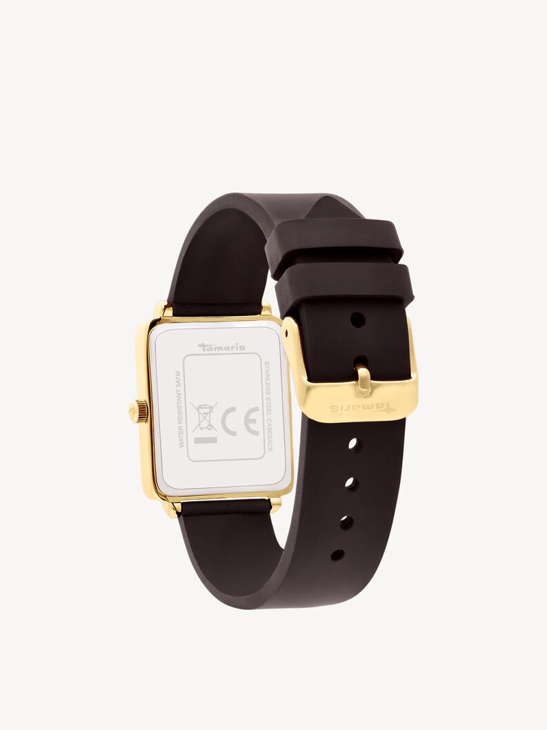 Uhr - gold, gold-glossy  black, hi-res
