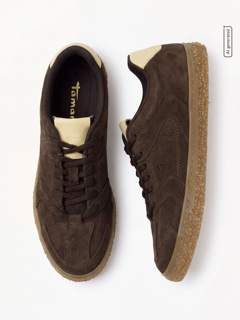 Ledersneaker - braun, MOCCA COMB, hi-res