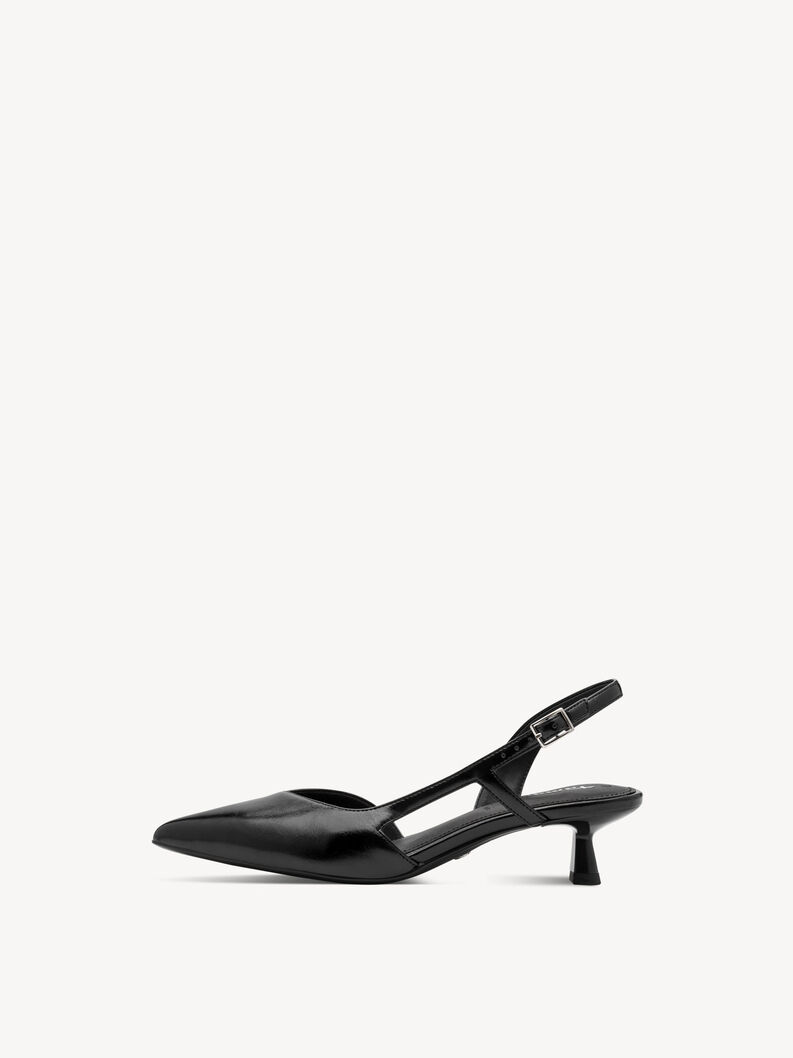 sling pumps, BLACK, hi-res