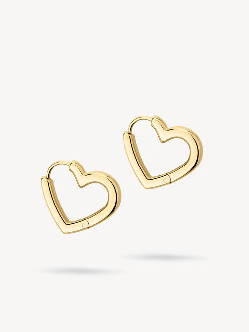 Creole earring, gold, hi-res