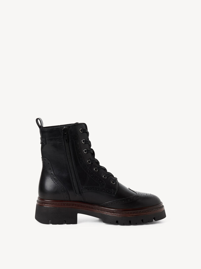 Leather Bootie - black, BLACK LEATHER, hi-res