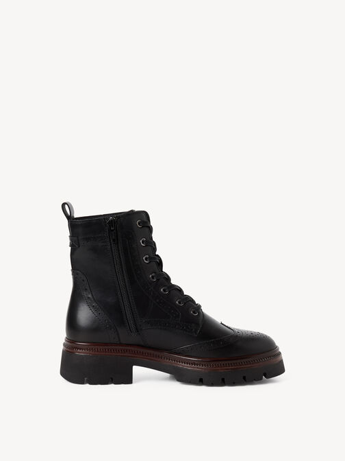 Bootie, BLACK LEATHER, hi-res