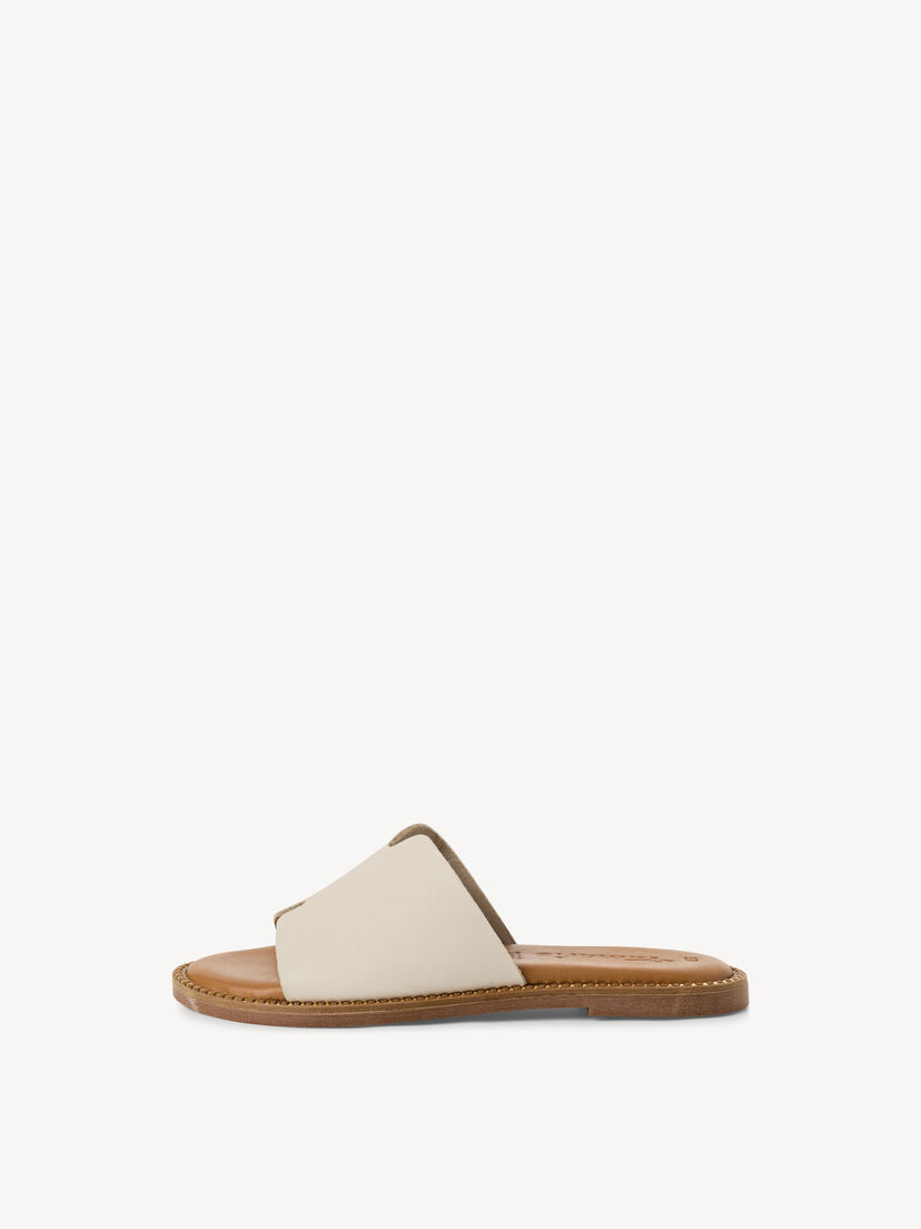 Leren Slipper - beige, 418, hi-res