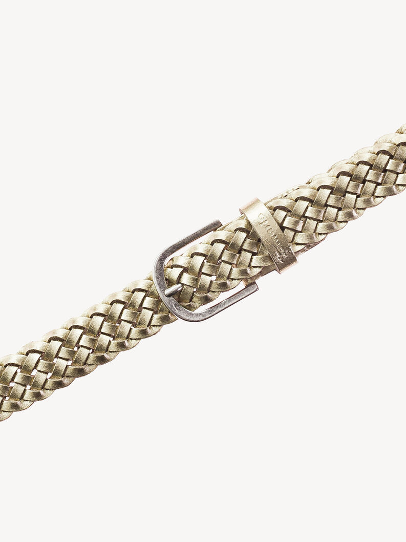 Ceinture en cuir - dor&eacute;, or, hi-res