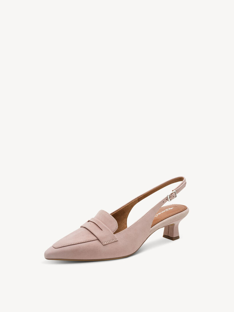 Escarpin en cuir - rose, POWDER, hi-res
