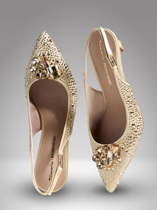 sling pumps, CHAMPAGNE, hi-res