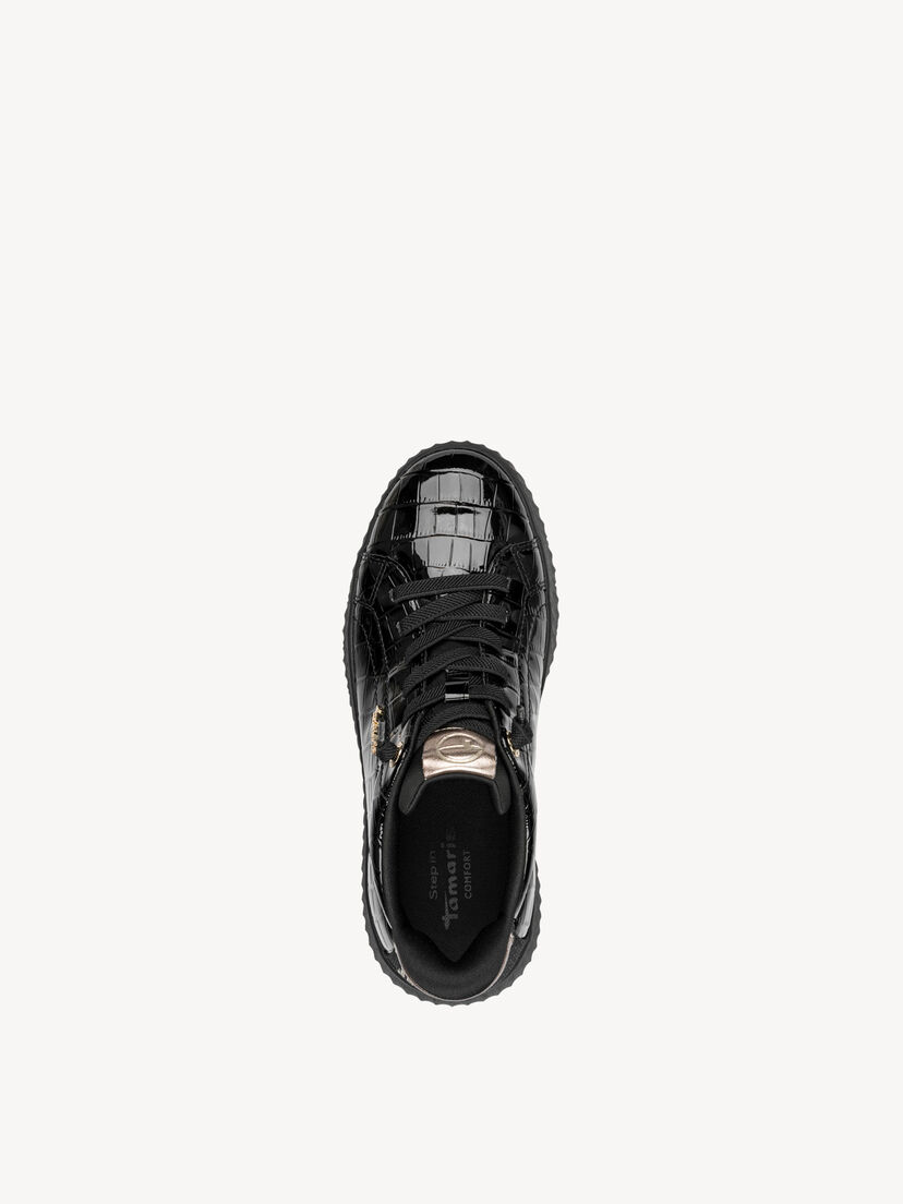Sneaker - zwart, BLACK CROCO, hi-res