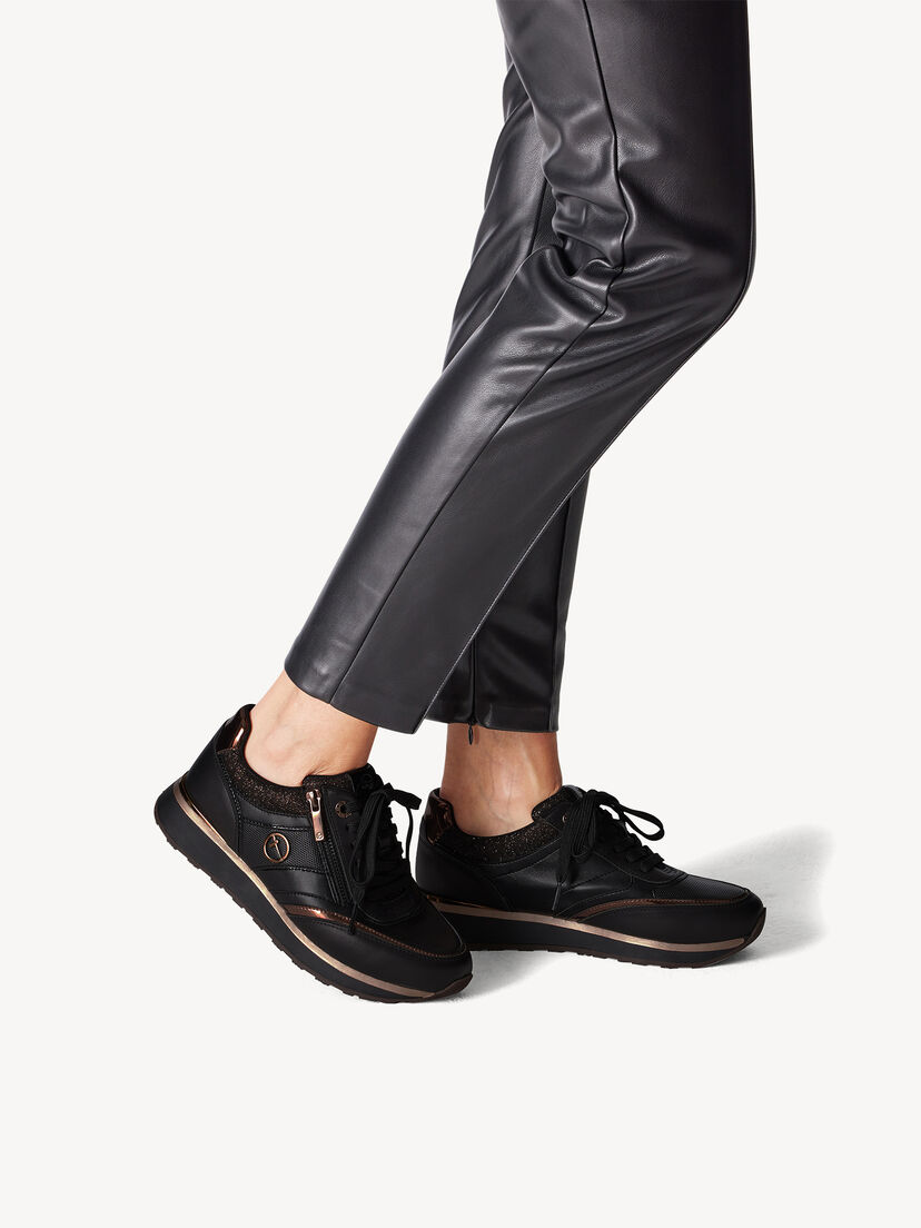 Sneaker - zwart, BLACK/COPPER, hi-res