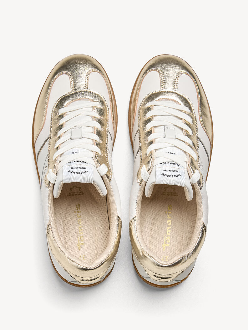 Sneaker, OFFWHITE/GOLD, hi-res