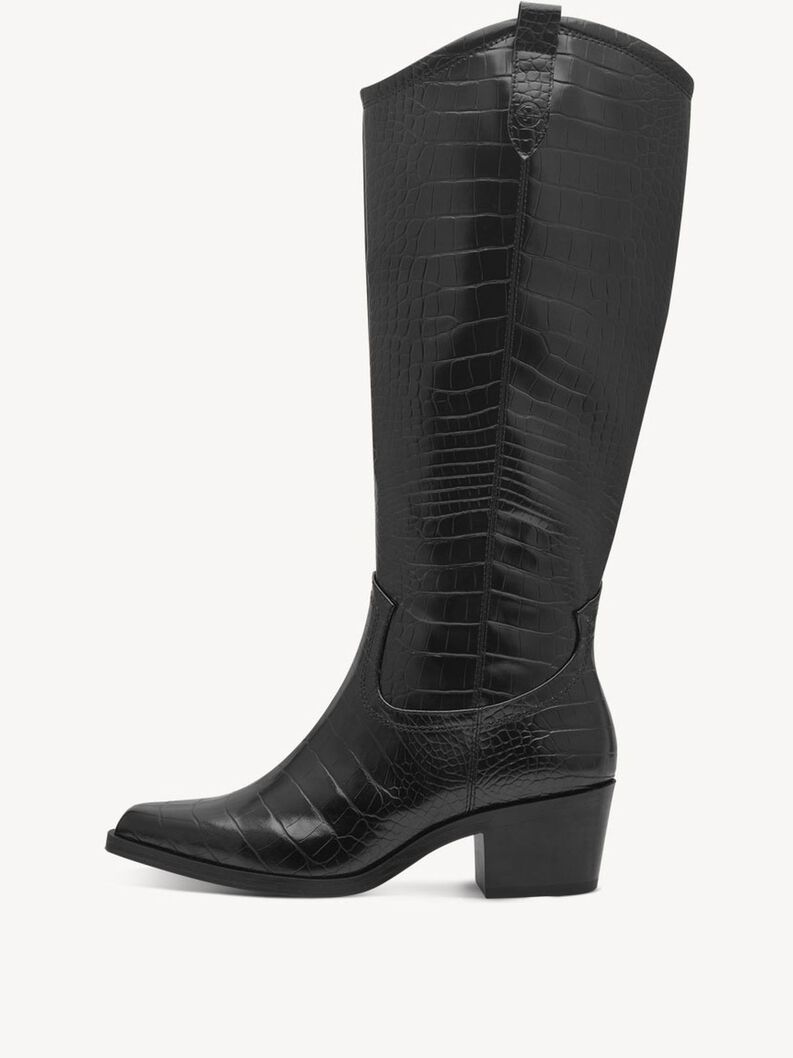 Boots - black, BLACK CROCO, hi-res