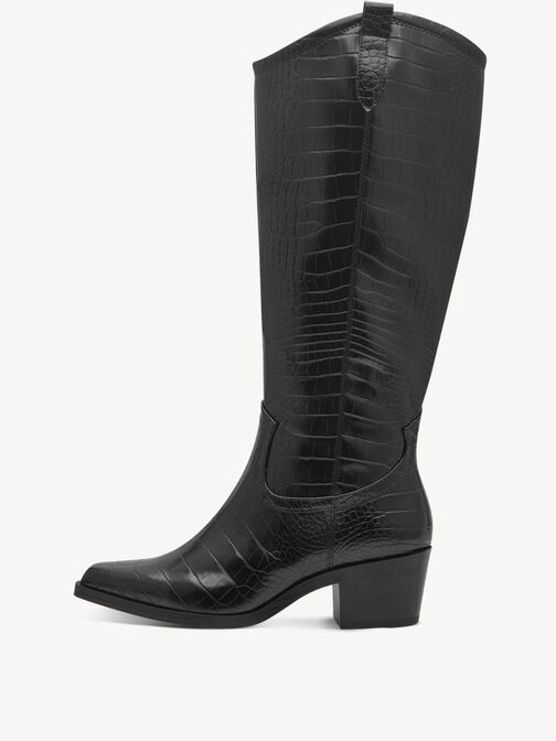 Stiefel, BLACK CROCO, hi-res