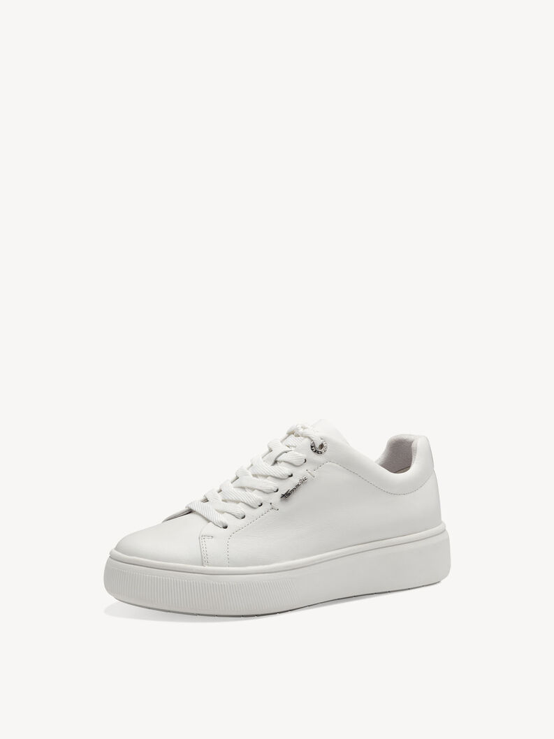 Leather Sneaker - white, WHITE LEATHER, hi-res