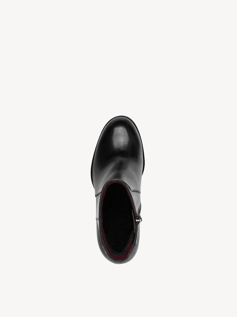 Bottine en cuir - noir, BLACK, hi-res