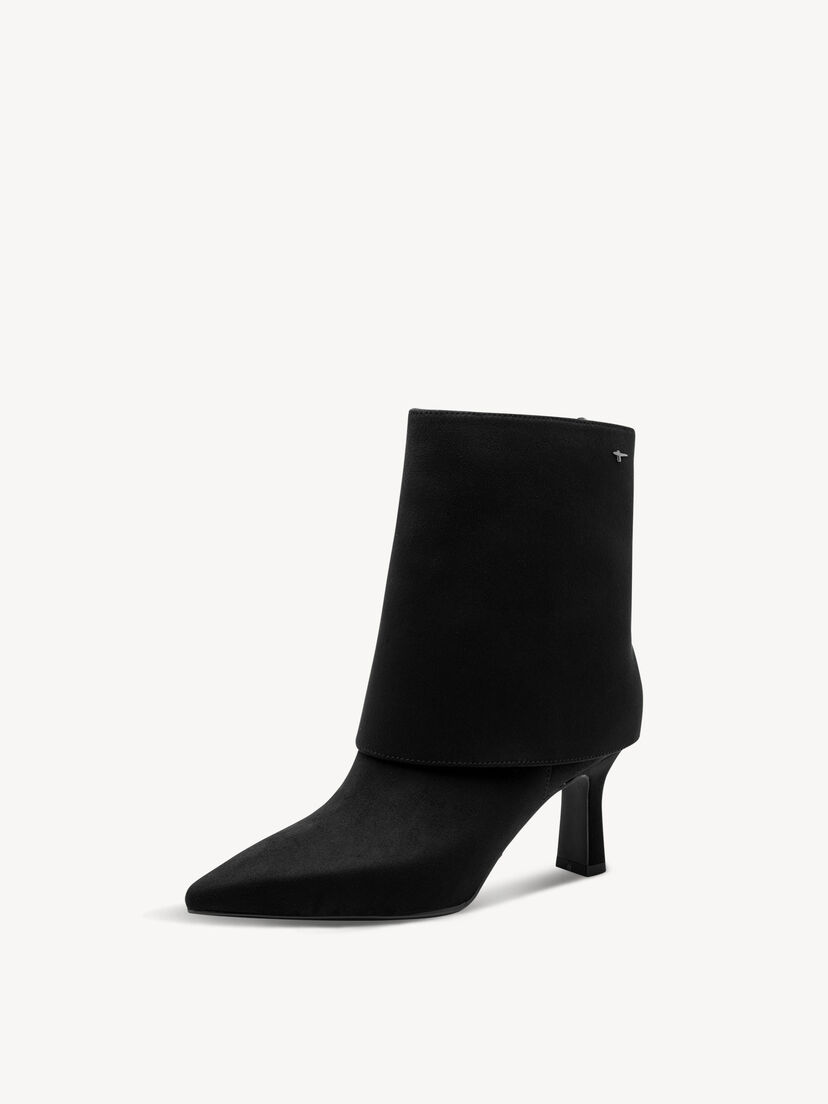 Enkellaarsje - zwart, BLACK, hi-res