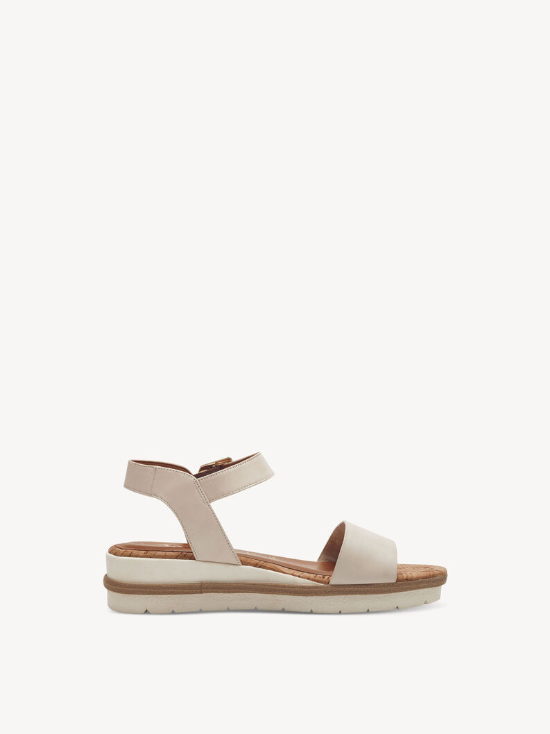 Heeled sandal, IVORY, hi-res
