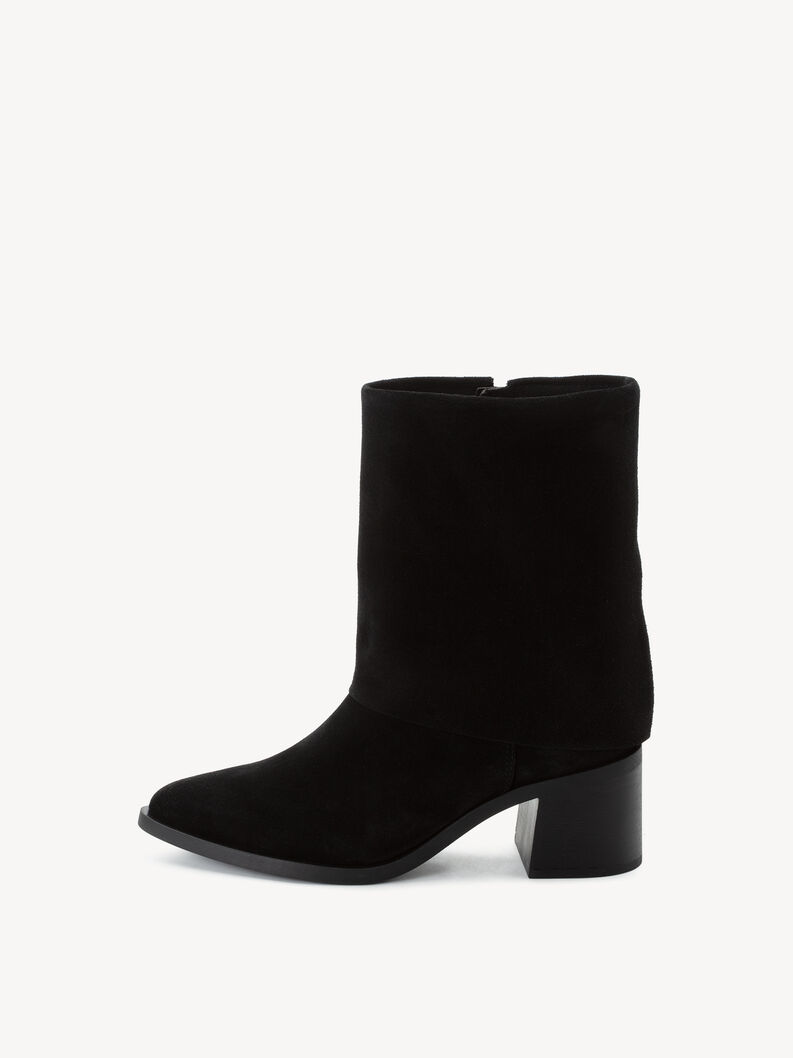 Bottine en cuir - noir, BLACK, hi-res