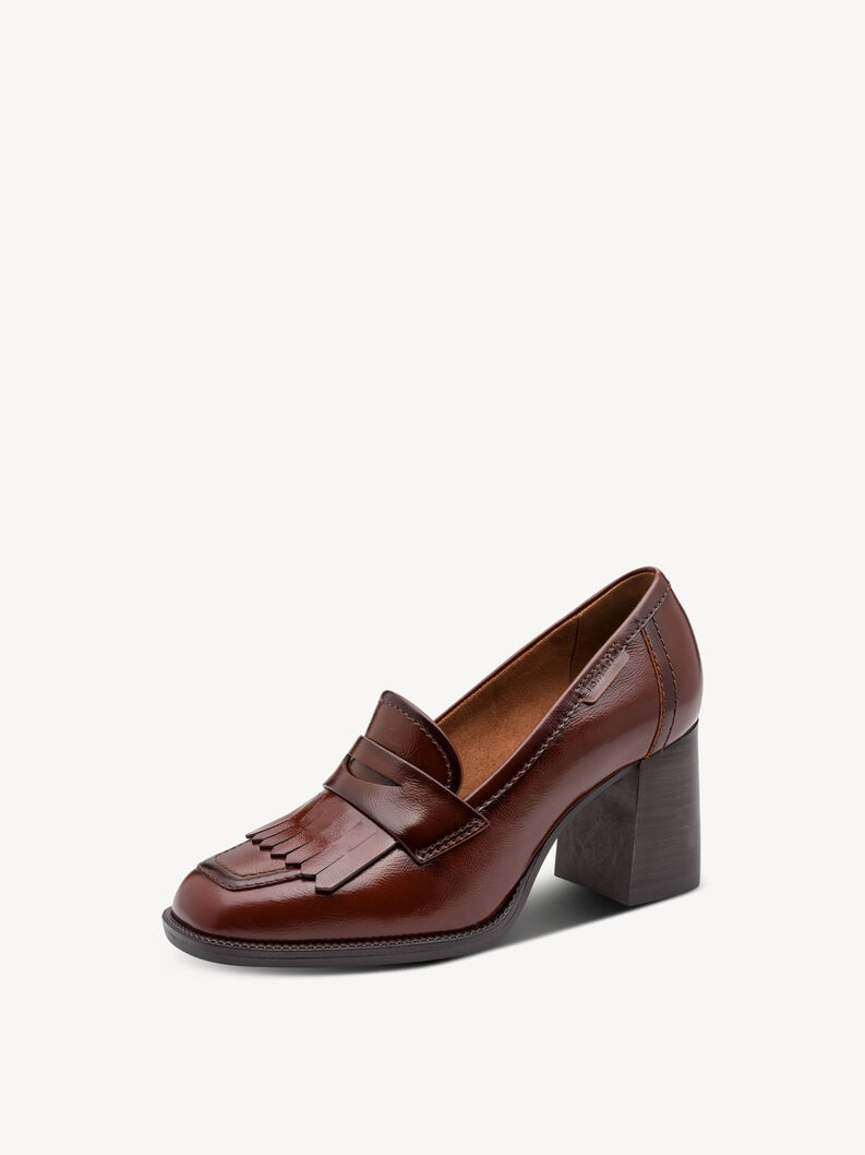 Trotteur en cuir - marron, cognac, hi-res