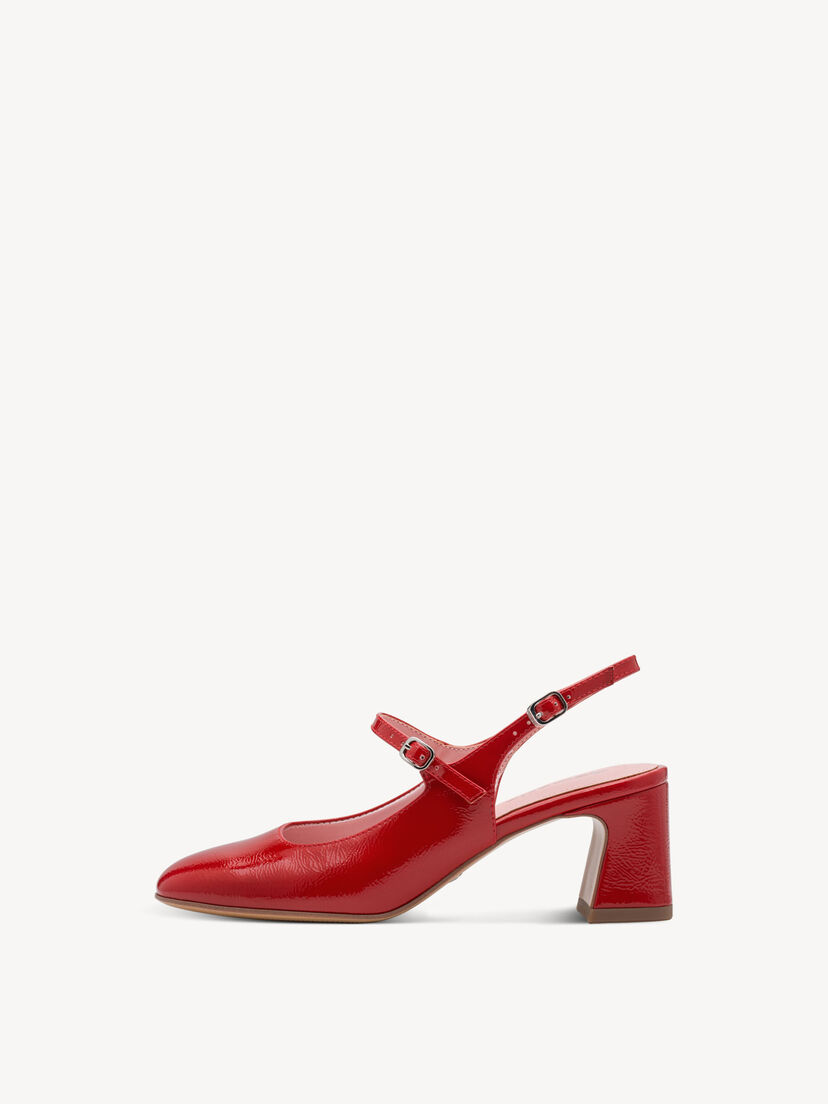 Slingpumps - rood, RED PATENT, hi-res