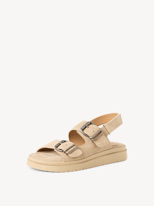 Sandale &agrave; talon, beige, hi-res