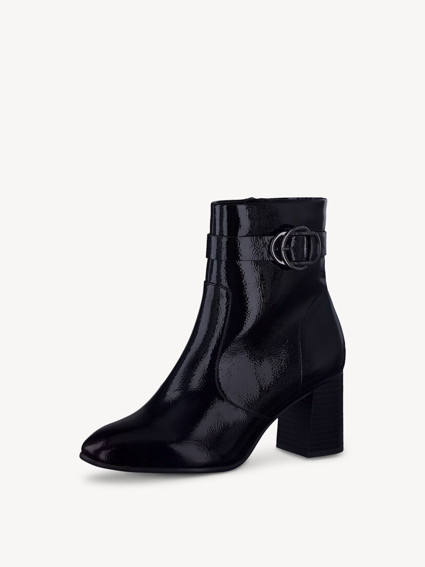 Enkellaarsje - zwart, BLACK PATENT, hi-res