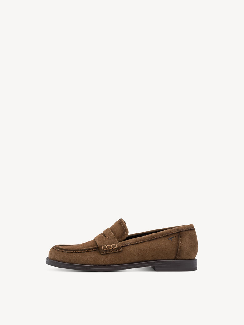 Slipper en cuir - marron, 310, hi-res