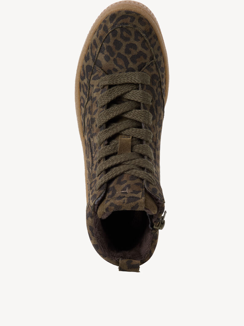 Lederstiefelette - gr&uuml;n, OLIVE LEOPARD, hi-res