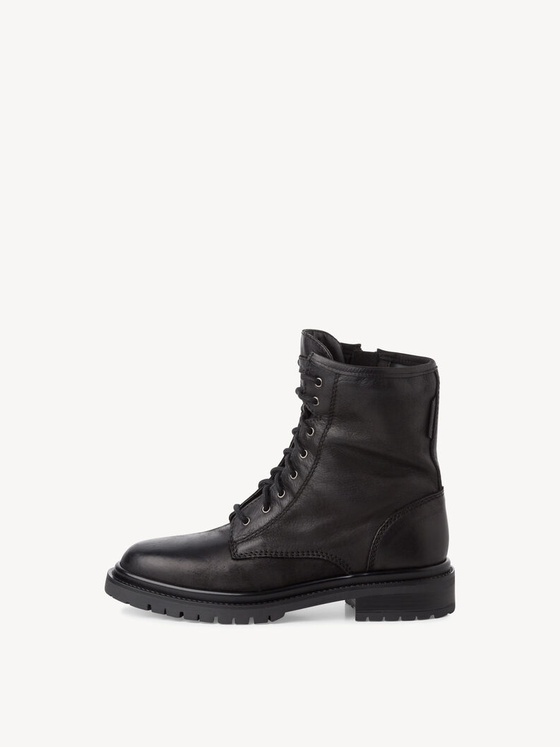 Bottine en cuir - noir, BLACK, hi-res