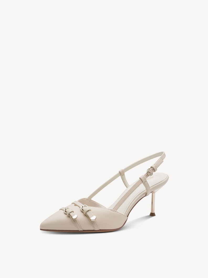 Scarpe con cinturino alla caviglia - beige, IVORY LEATHER, hi-res