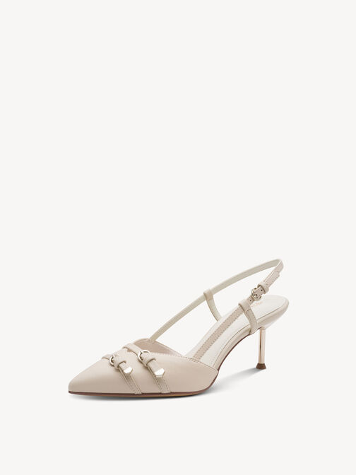 escarpin, IVORY LEATHER, hi-res