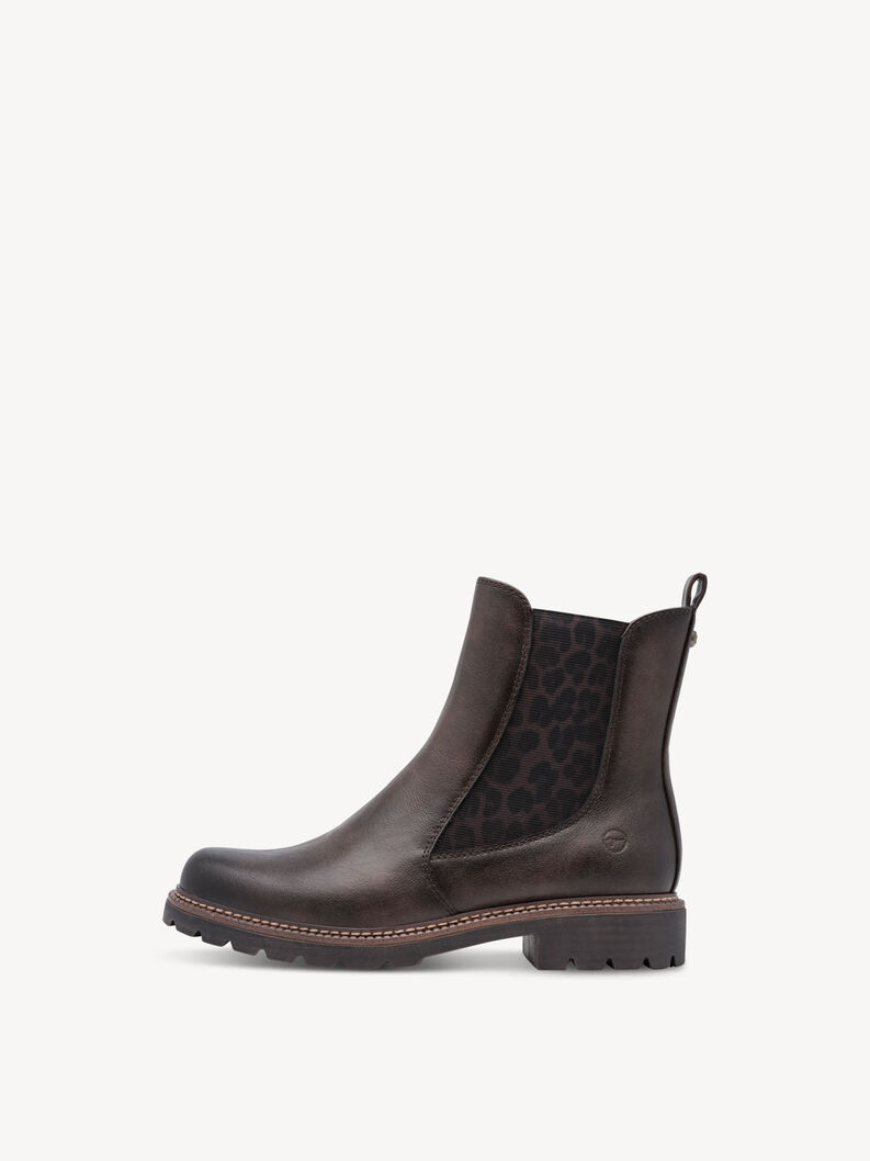 Chelsea boot - brown, MOCCA/LEOPARD, hi-res