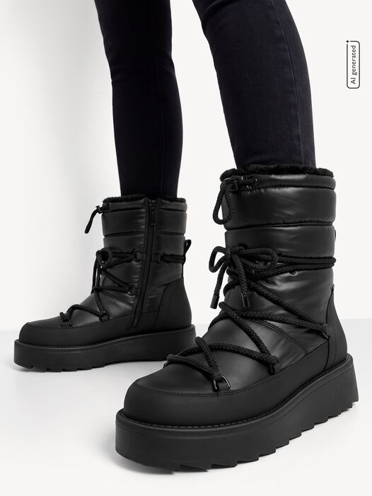 Enkellaarsje, BLACK UNI, hi-res