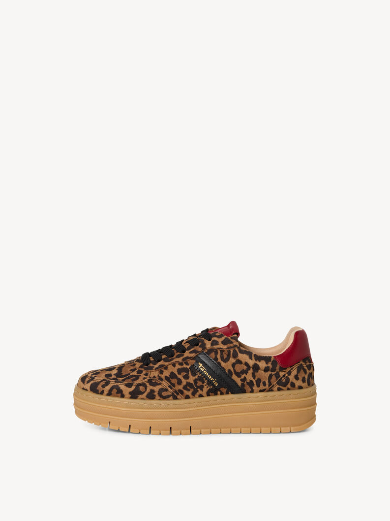 Basket en cuir - marron, LEOPARD COMB, hi-res