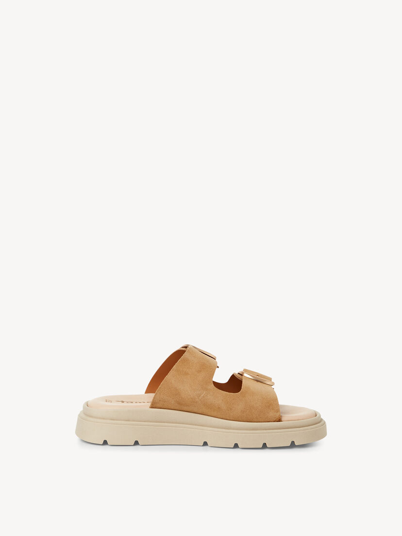 Leren Slipper - beige, SAND, hi-res