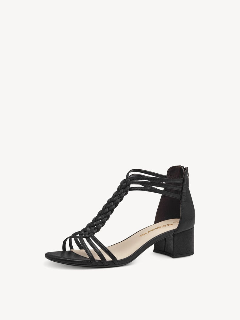 Heeled sandal - black, BLACK GLAM, hi-res