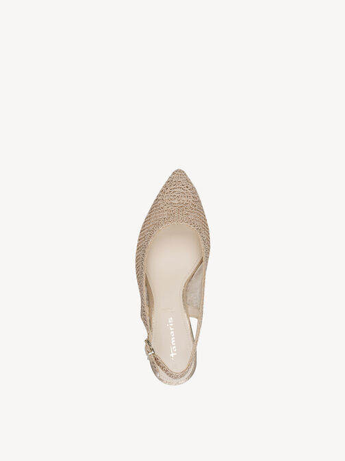 Slingpumps, LIGHT GOLD, hi-res