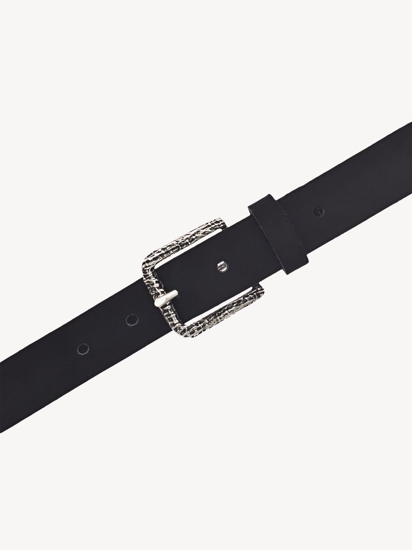 Leren Riem - zwart, zwart, hi-res