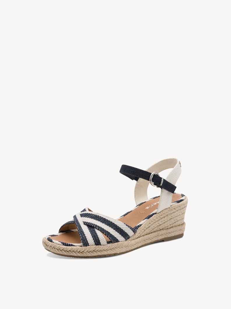 Sandale &agrave; talon - bleu, BLUE COMB, hi-res