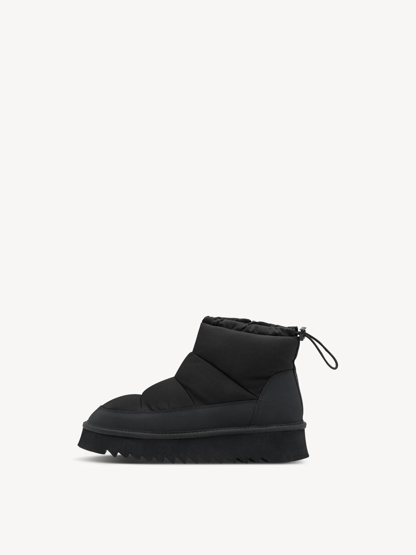 Enkellaarsje - zwart warme voering, BLACK UNI, hi-res