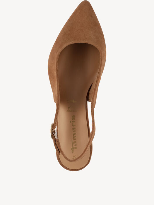 Slingpumps, cognac, hi-res